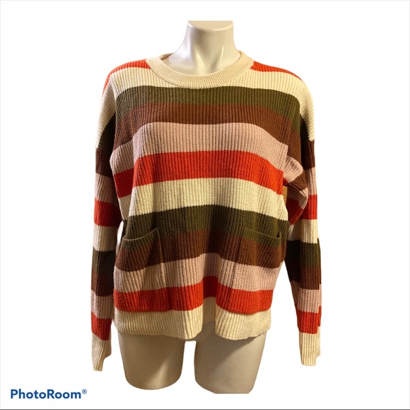 Madewell patch pocket striped sweater - Picture 2 of 11